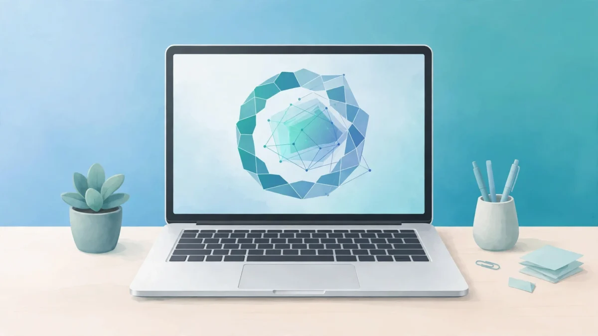 Laptop showing mogothrow77 software installation setup